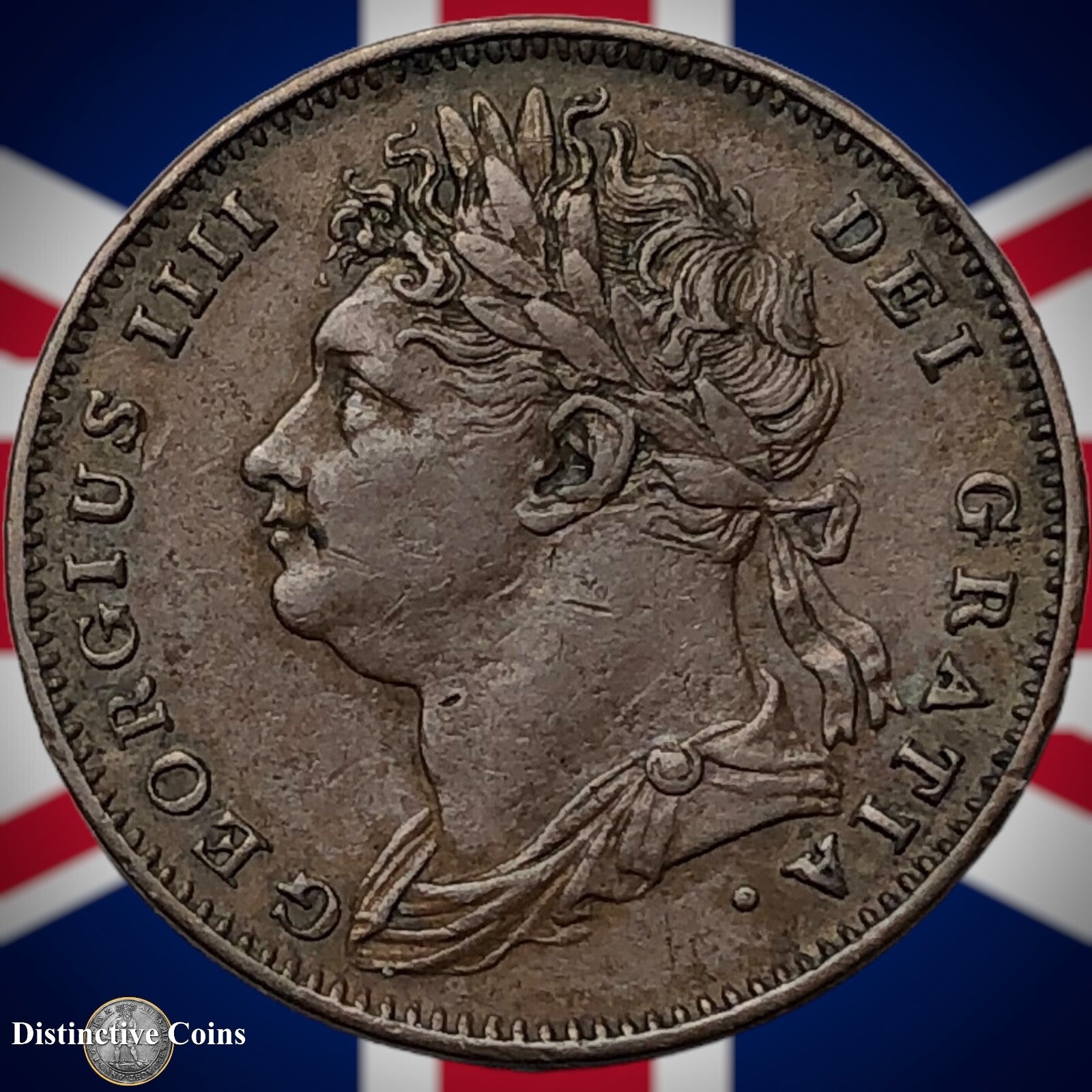 Great Britain 1825 Farthing 1/4d GB3293