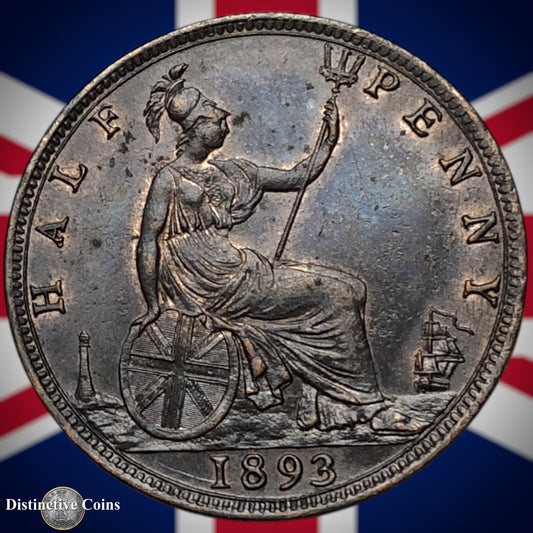 Great Britain 1893 Half Penny 1/2d GB5714