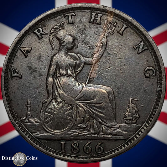 Great Britain 1866 Farthing 1/4d GB3566