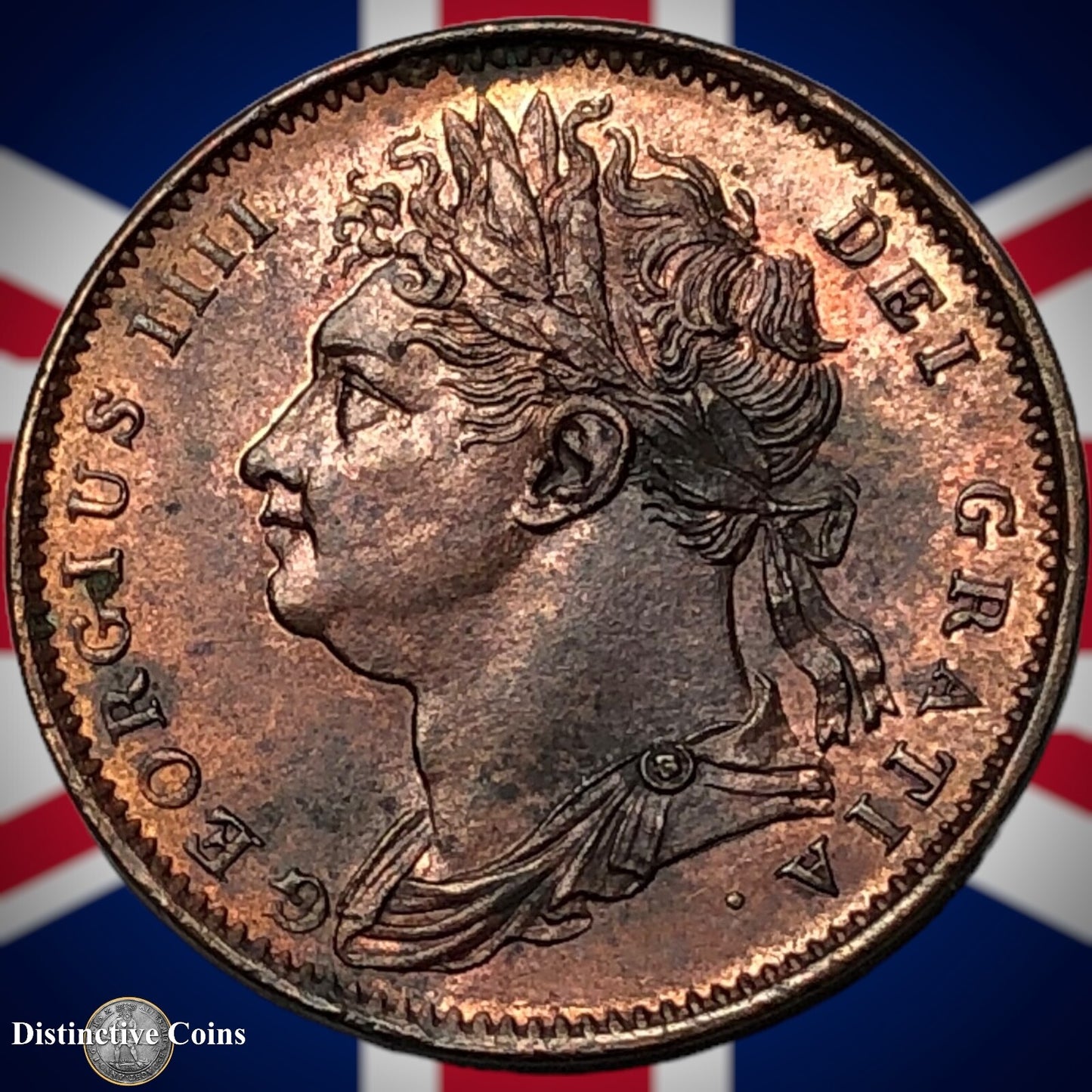 Great Britain 1825 Farthing 1/4d GB3302