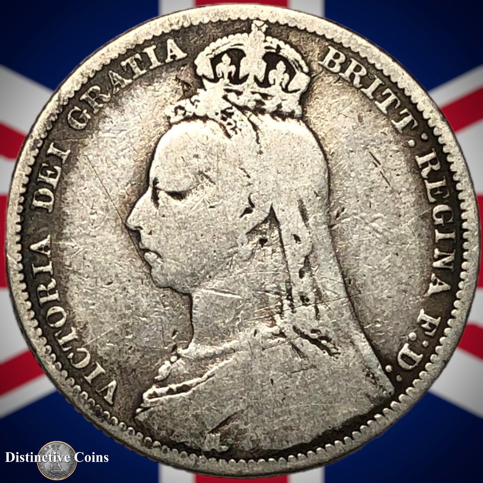 Great Britain 1889 British One Shilling GB0538