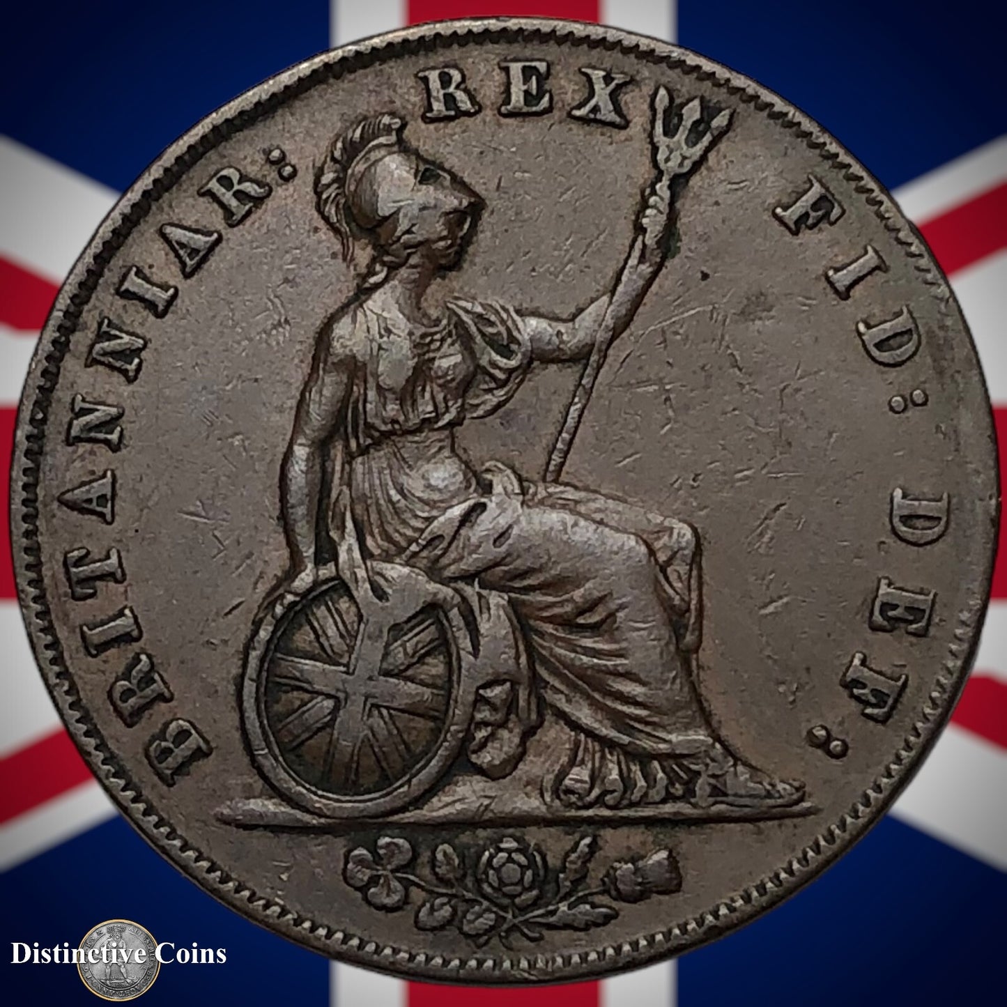 Great Britain 1827 Half Penny 1/2d GB5213