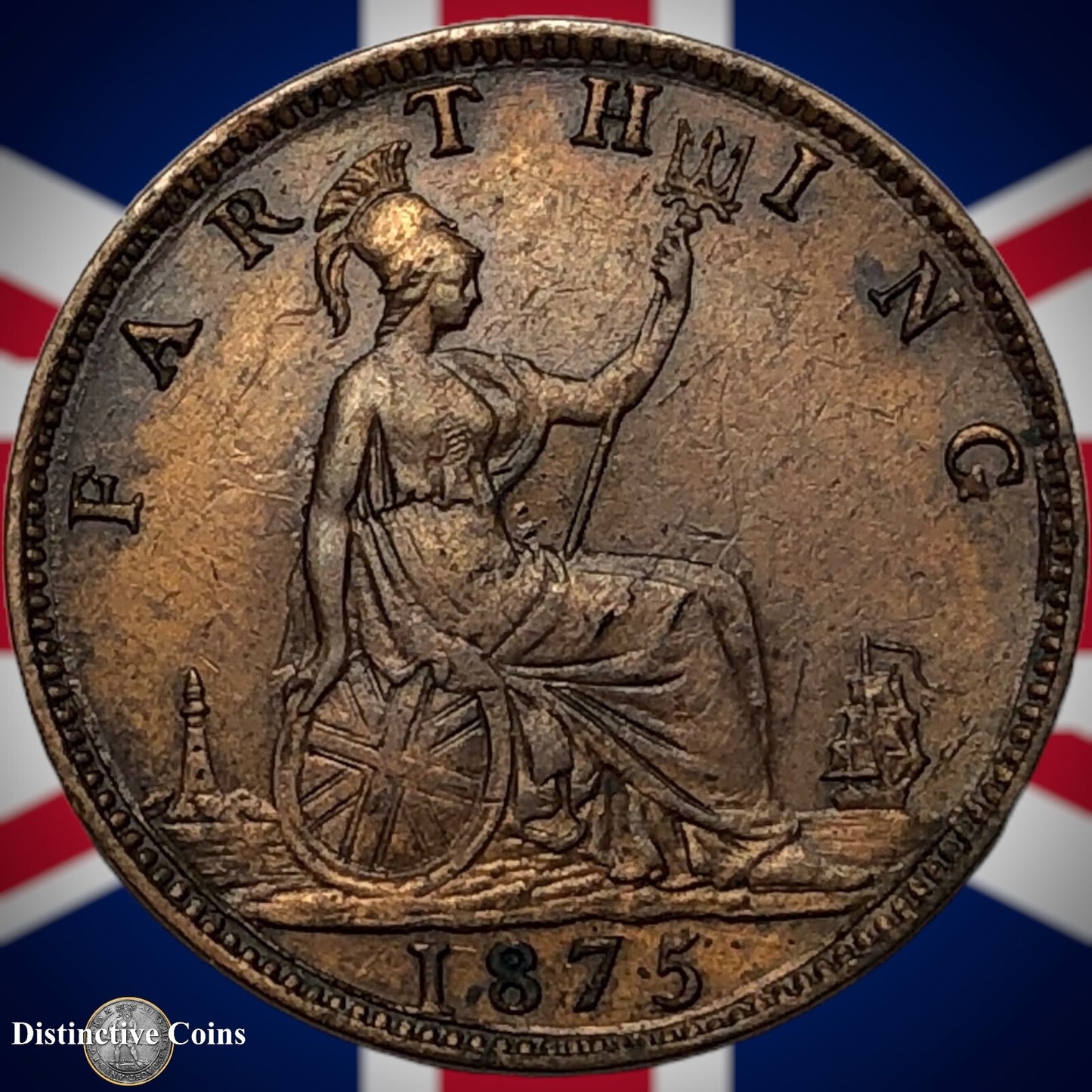 Great Britain 1875 Farthing 1/4d GB3734