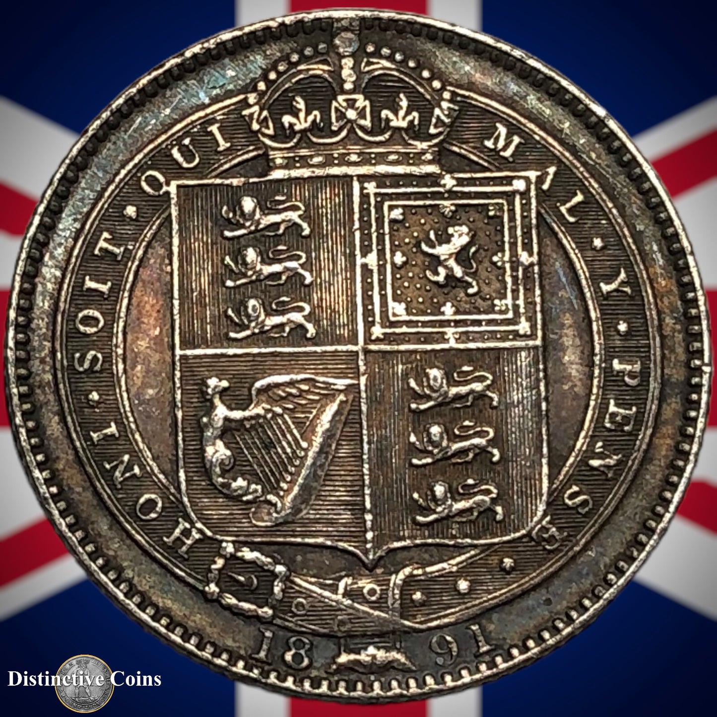 Great Britain 1891 British One Shilling GB0584