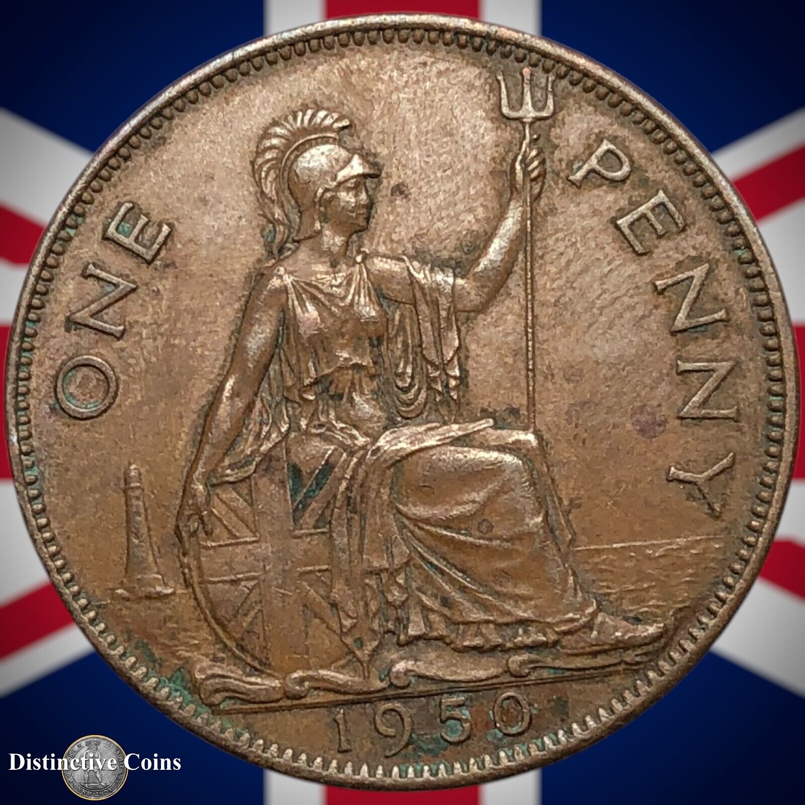 Great Britain 1950 Penny 1d GB7302