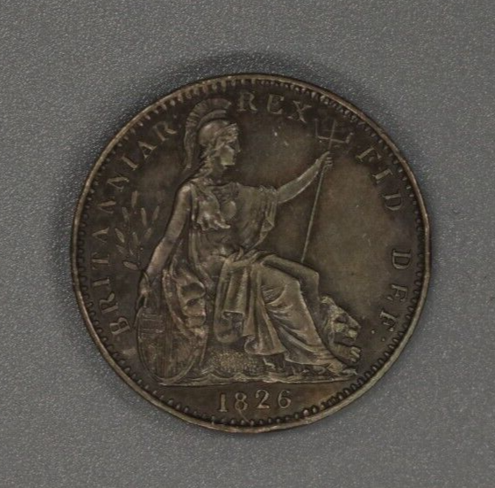 Great Britain Farthing  1826 R/E in GRATIA?  UNC  A2430