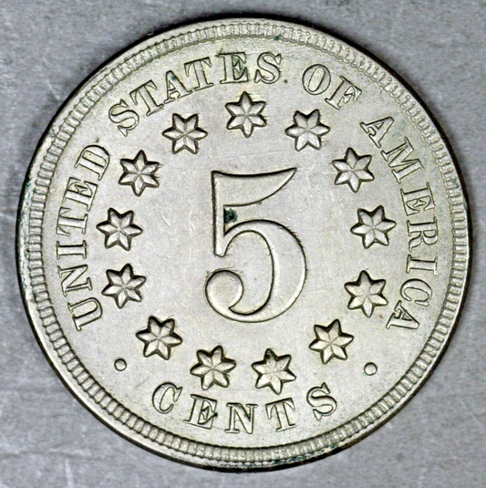 US 1868 Shield Nickel  A3320