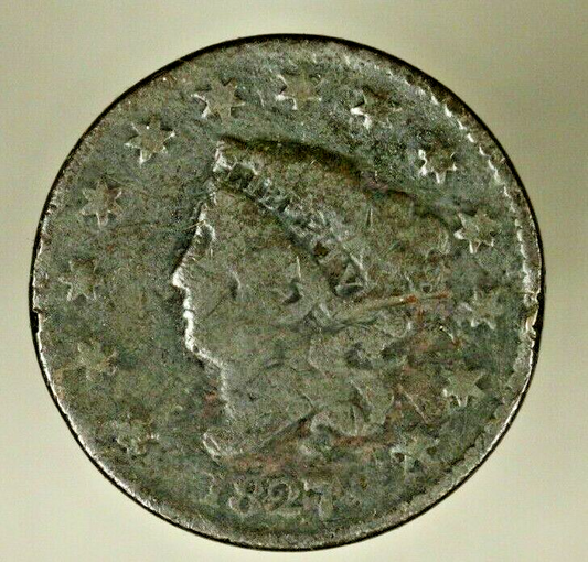  Large Cent 1827   A1297