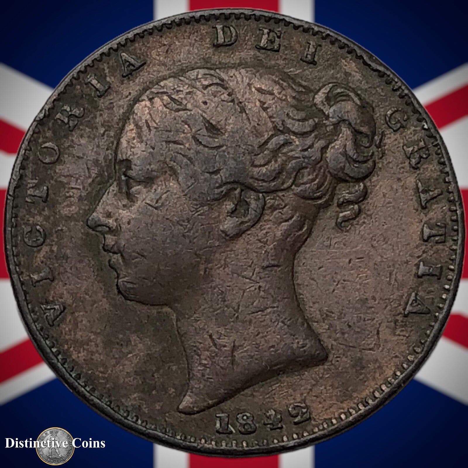 Great Britain 1842 Farthing 1/4d GB3407