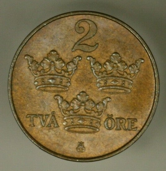 Sweden 2 Ore 1910  UNC   A952