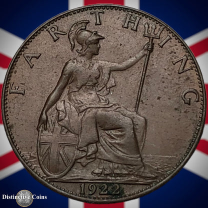 Great Britain 1922 Farthing 1/4d GB4758