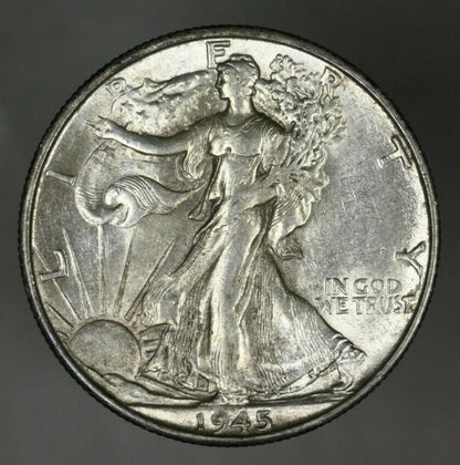 US 1945 Walking Liberty Half Dollar  A3087