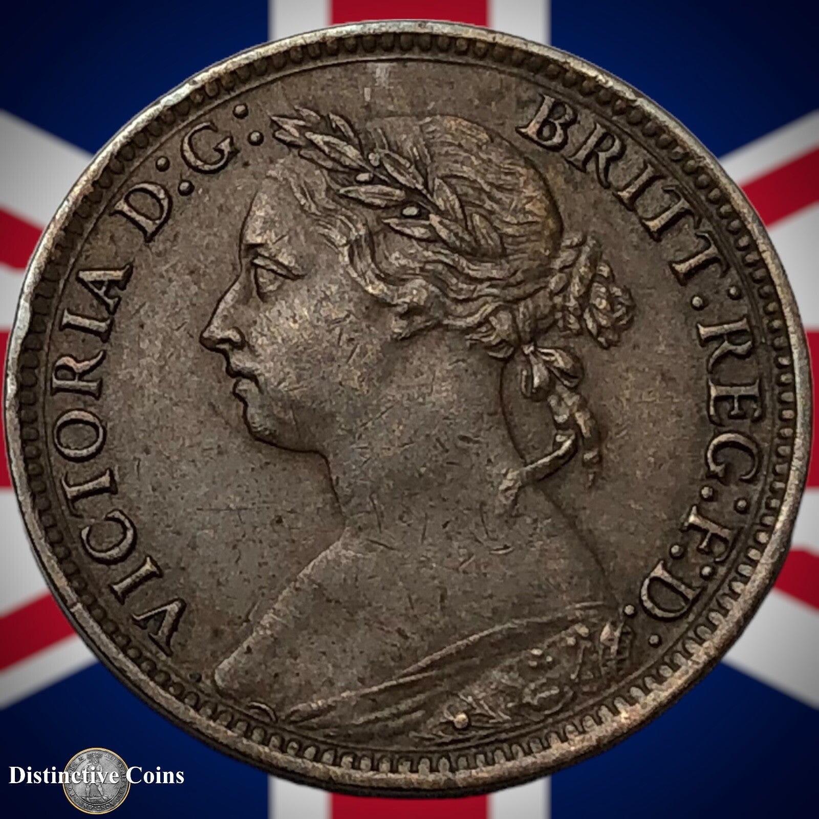 Great Britain 1884 Farthing 1/4d GB4065