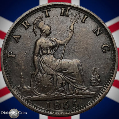 Great Britain 1865 Farthing 1/4d GB3529
