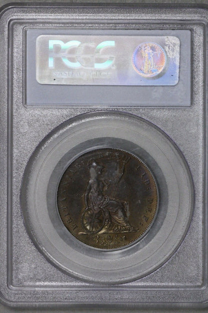 Great Britain 1826 Half Penny PCGS AU 55  S414