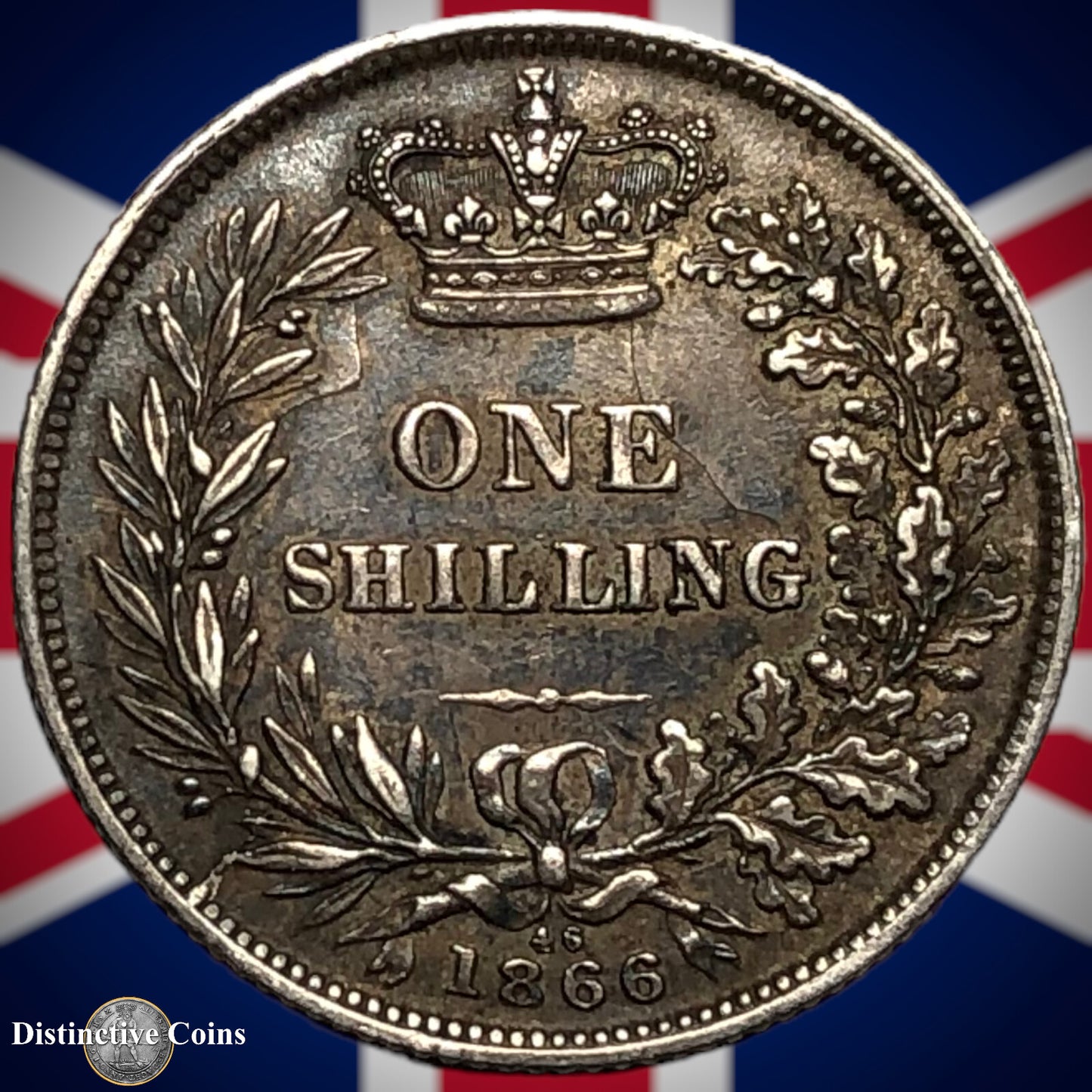 Great Britain 1866 British One Shilling GB0287