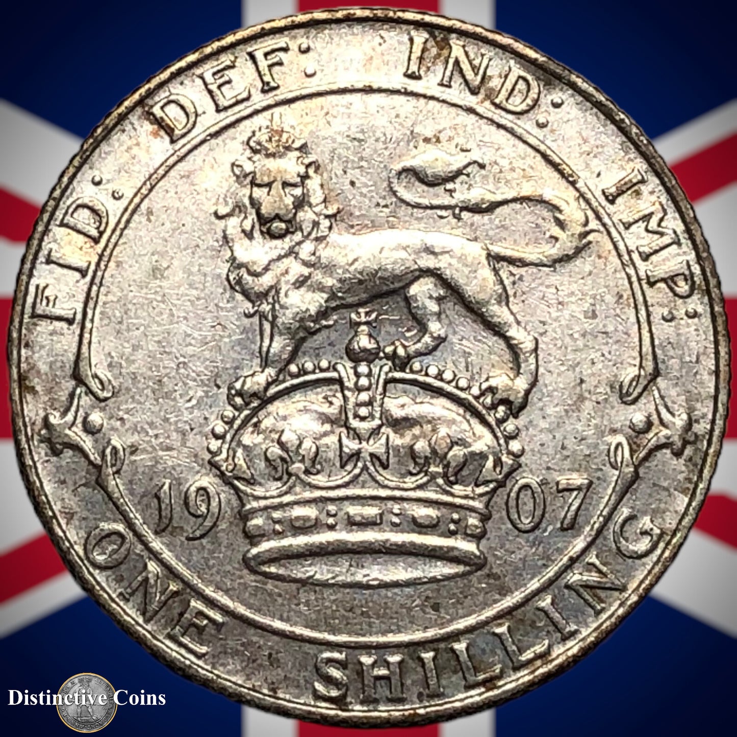 Great Britain 1907 British One Shilling GB0844