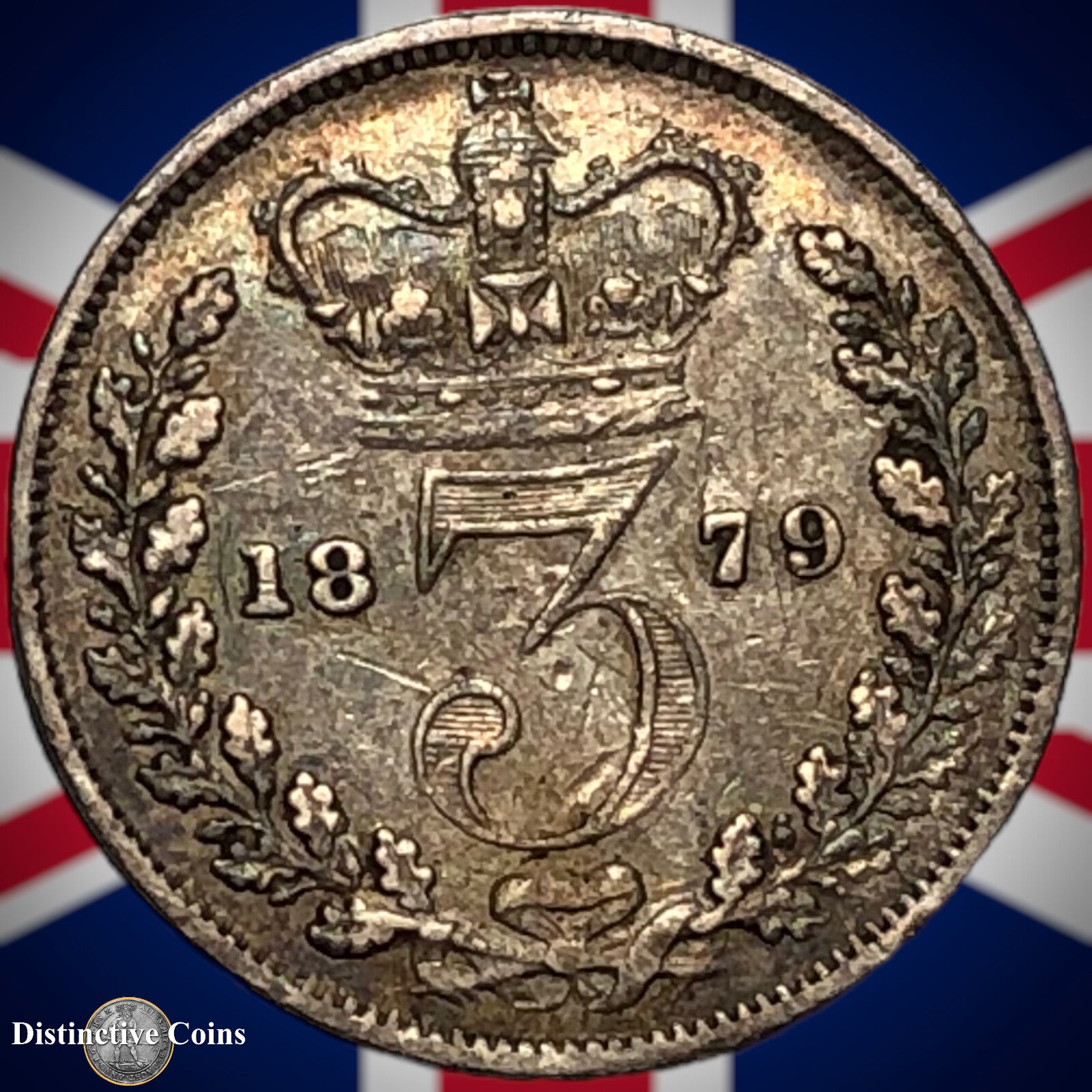 Great Britain 1879 Three Pence GB1907