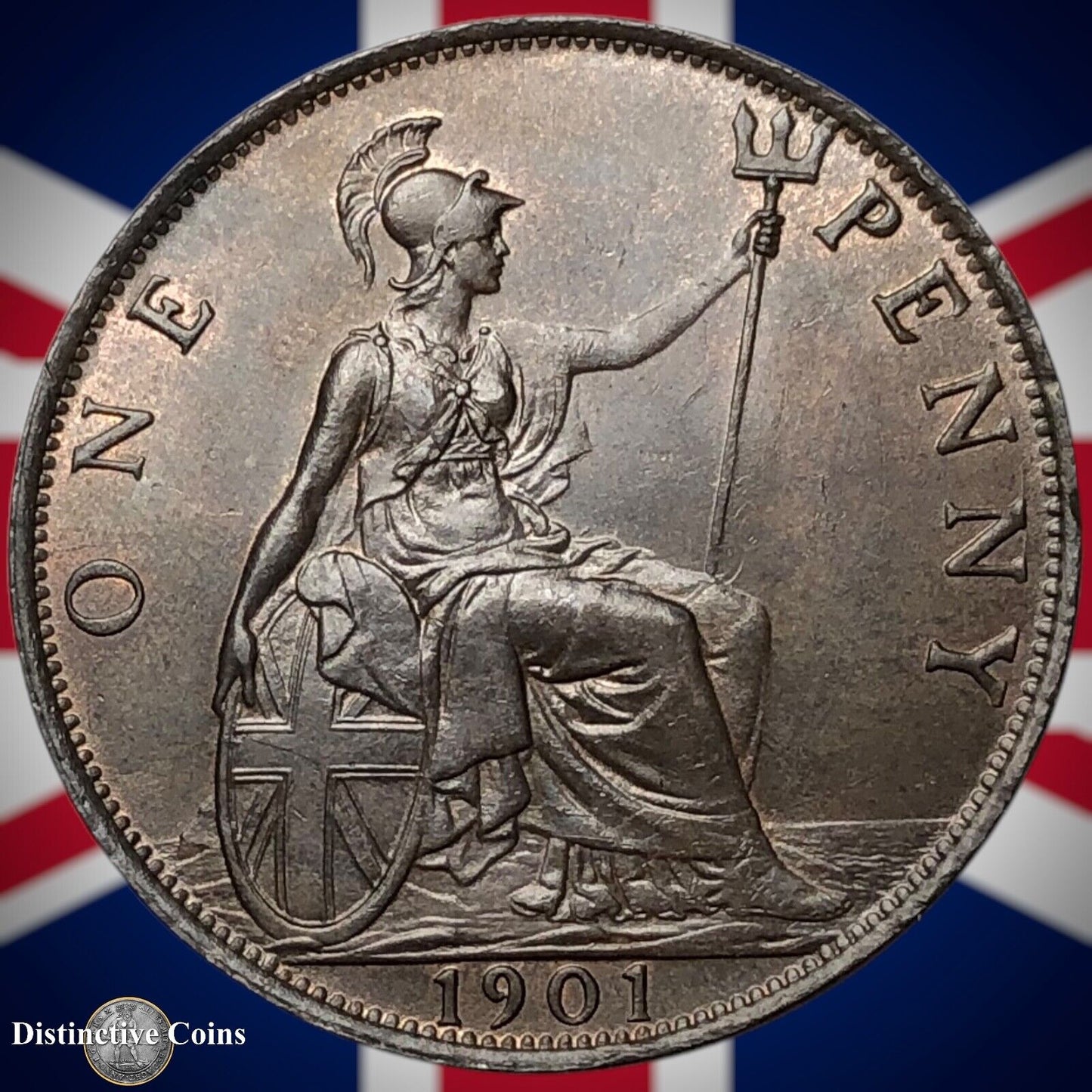Great Britain 1901 Penny 1d GB6656