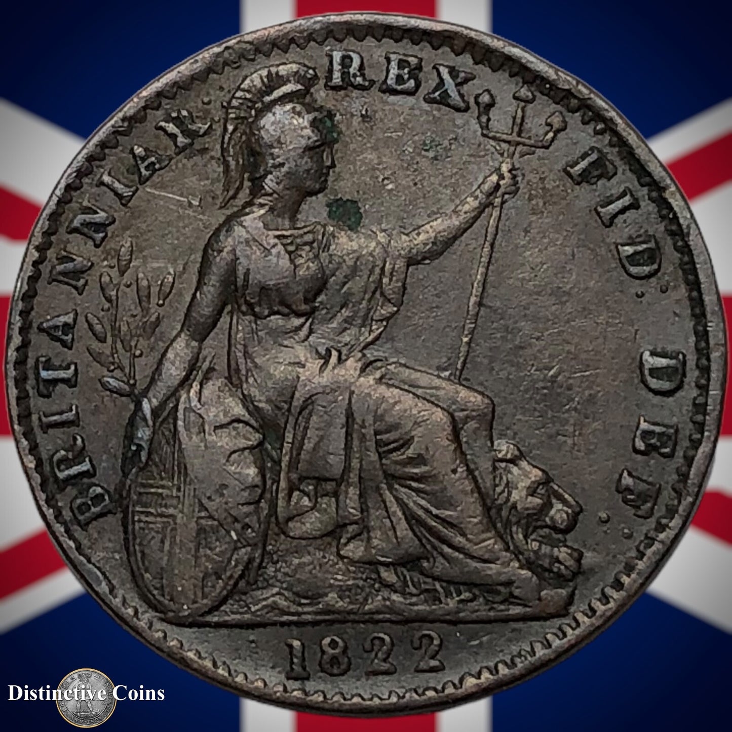 Great Britain 1822 Farthing 1/4d GB3245