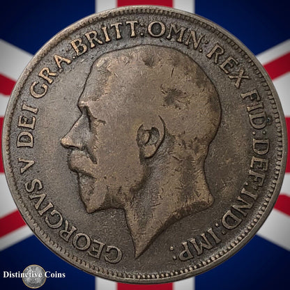 Great Britain 1919 H Penny 1d GB6926