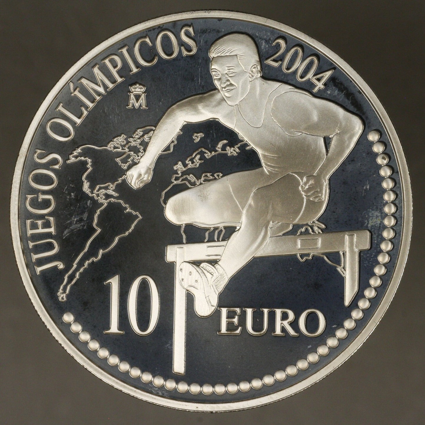Spain 2004 10 Euros Hurdler Proof