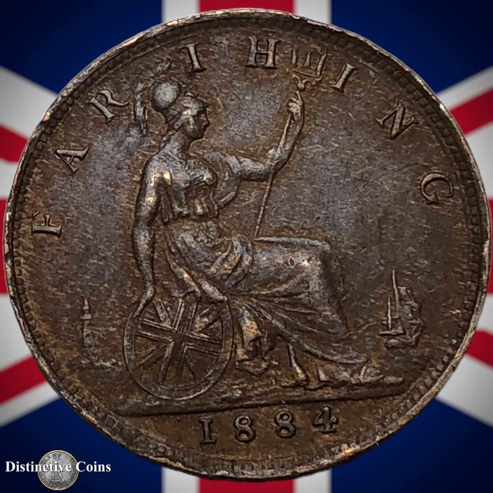 Great Britain 1884 Farthing 1/4d GB4093