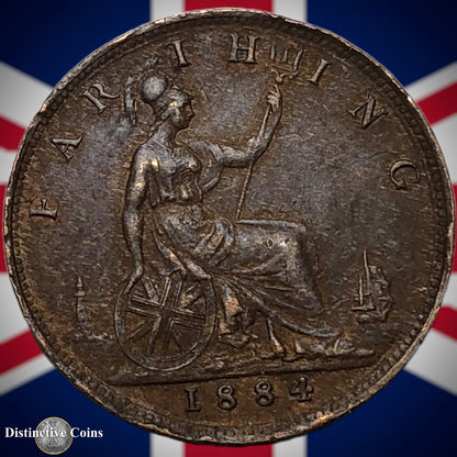 Great Britain 1884 Farthing 1/4d GB4093