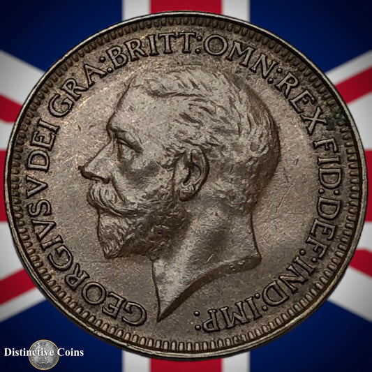 Great Britain 1927 Farthing 1/4d GB4853