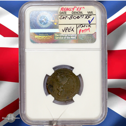 Great Britain 1721 Farthing NGC VF35BN - holder cracked - GBS026