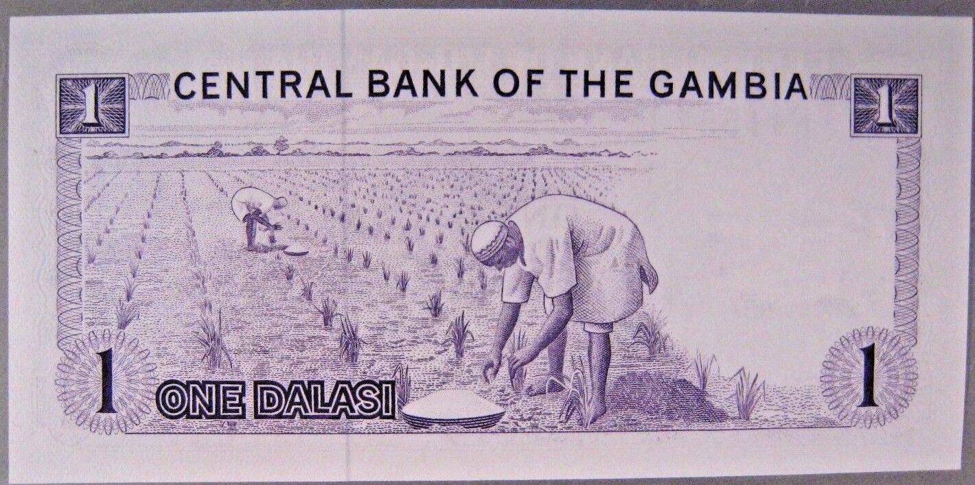 1971 ND Gambia, Central Bank of The, 1 Dalasi,  CU    