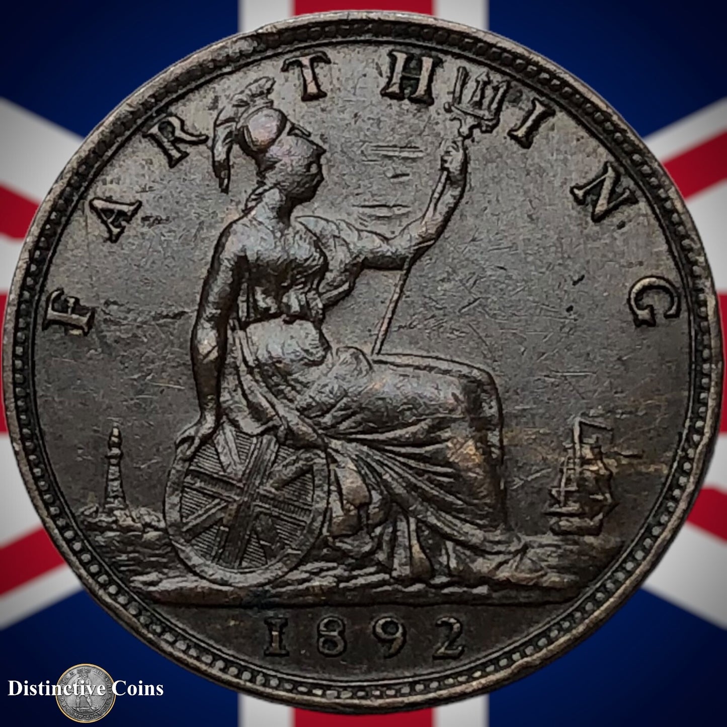 Great Britain 1892 Farthing 1/4d GB4326