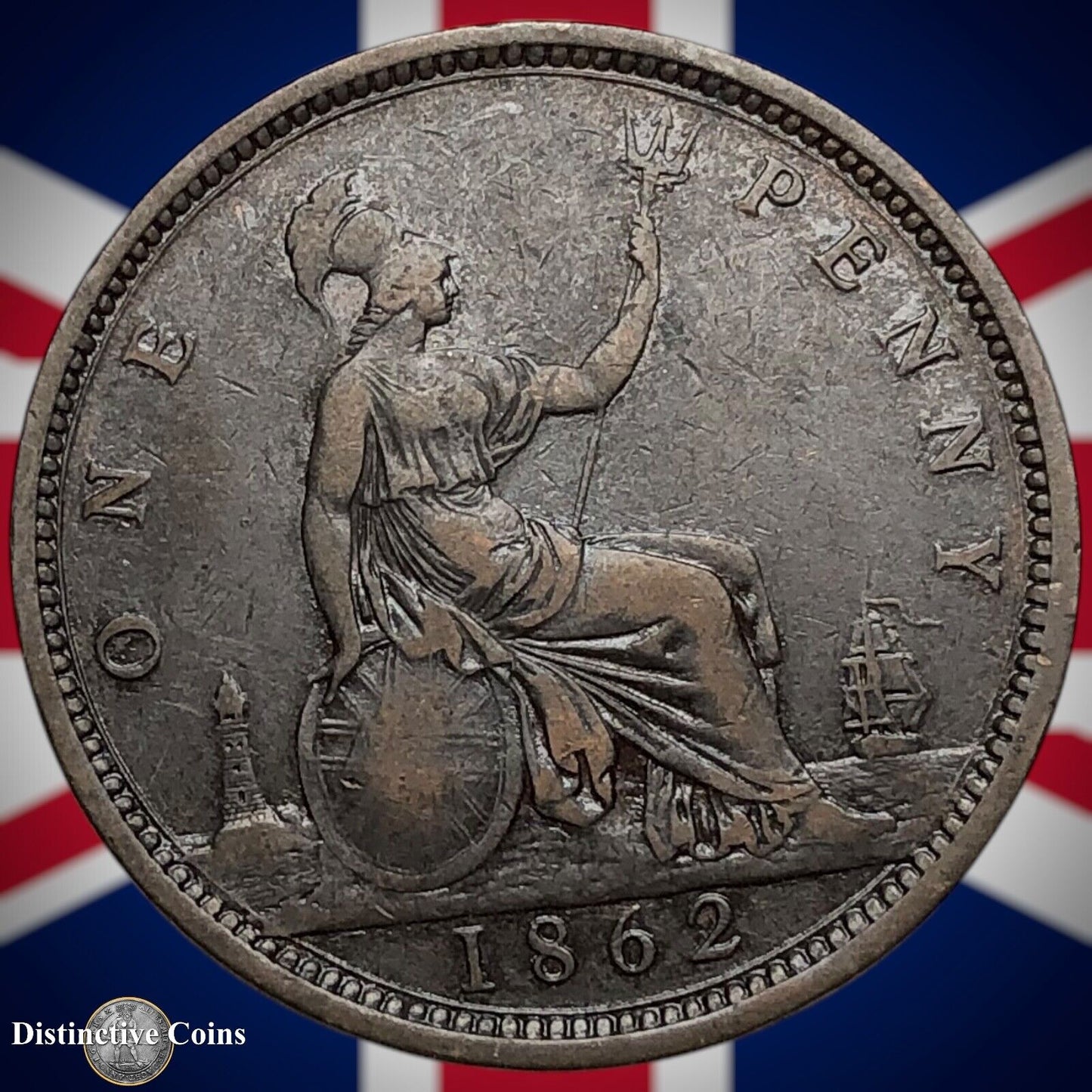 Great Britain 1862 Penny 1d GB6205