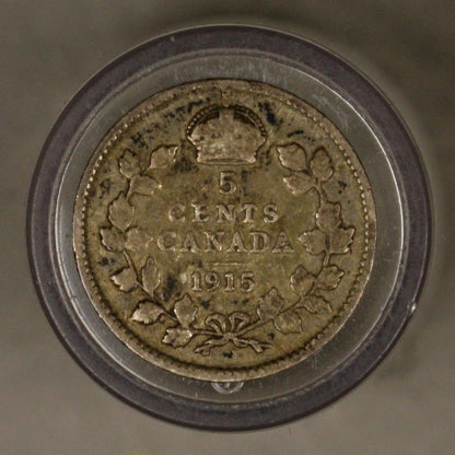 Canada 1915 5 Cents choice vg