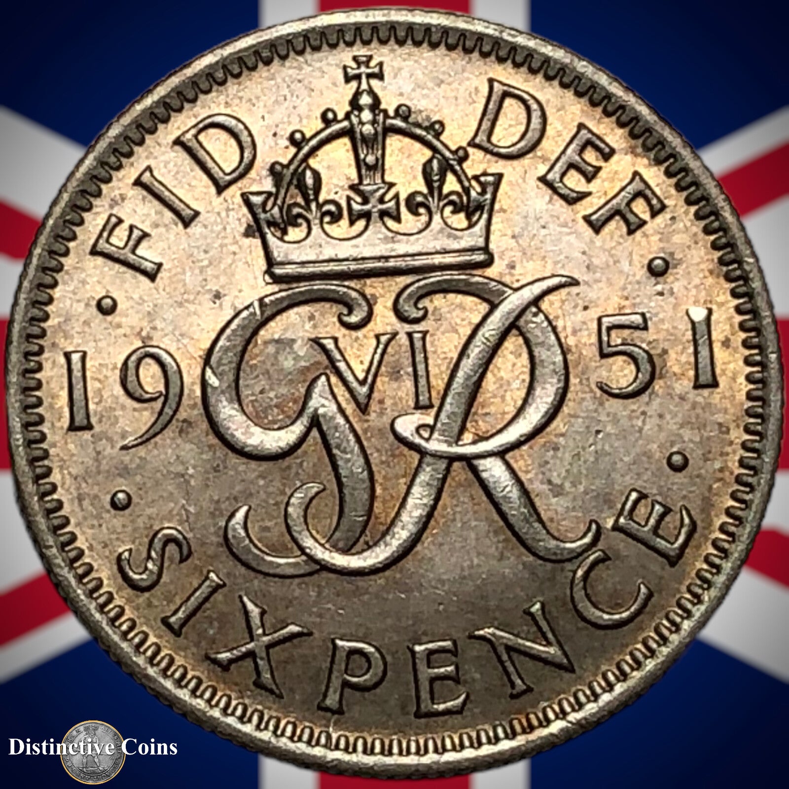 Great Britain 1951 Six Pence GB1772