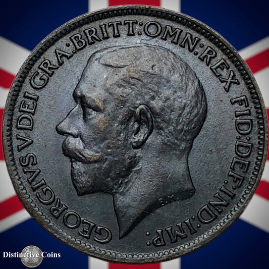 Great Britain 1917 Farthing 1/4d GB4680