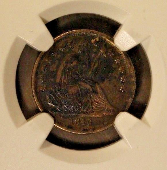 1840 O Seated Liberty Dime No Drapery NGC XF Detail * 