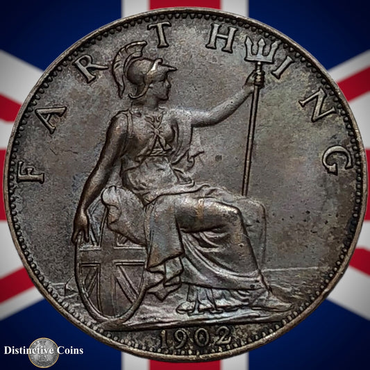 Great Britain 1902 Farthing 1/4d GB4514