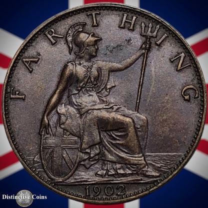 Great Britain 1902 Farthing 1/4d GB4505