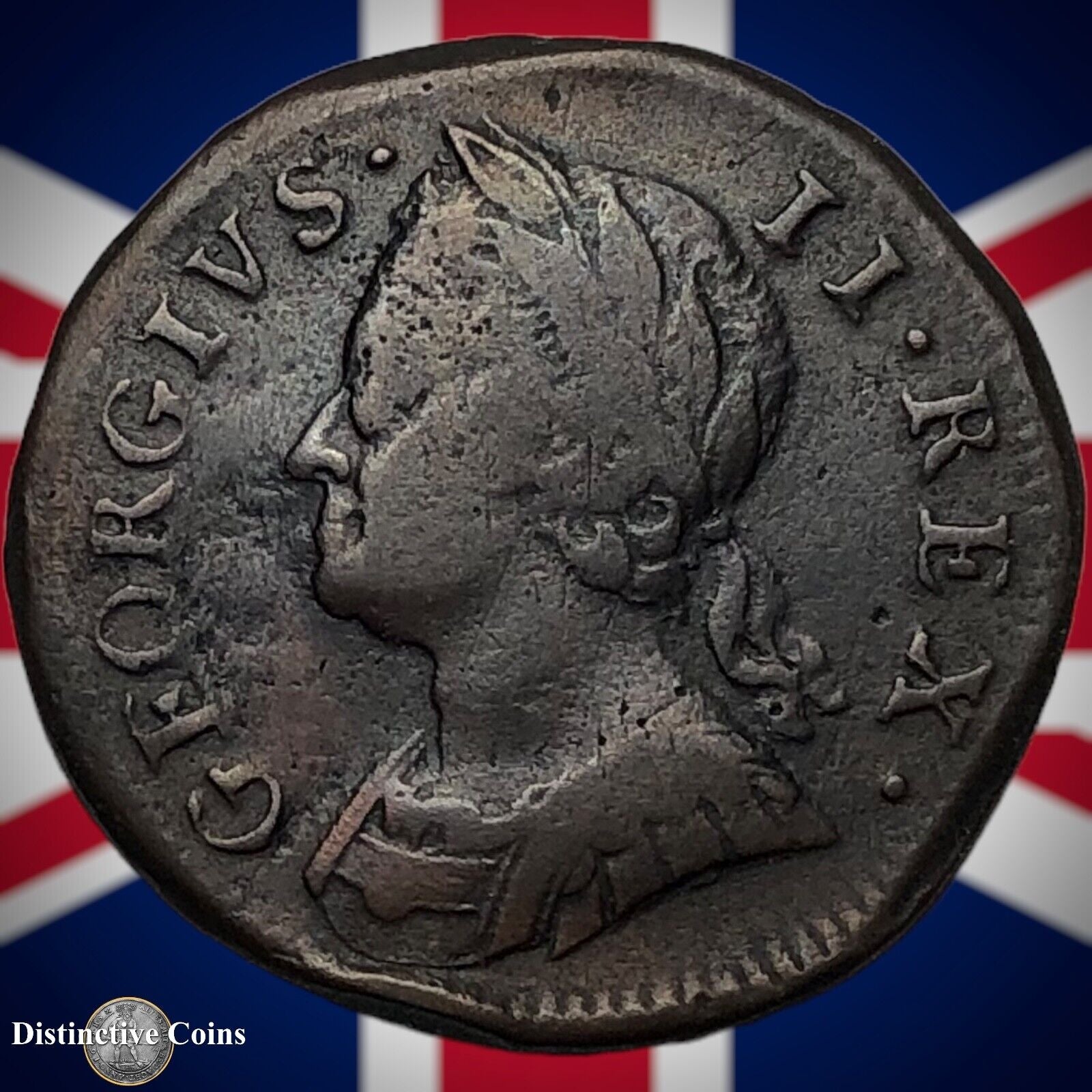 Great Britain 1749 Farthing 1/4d GB3175