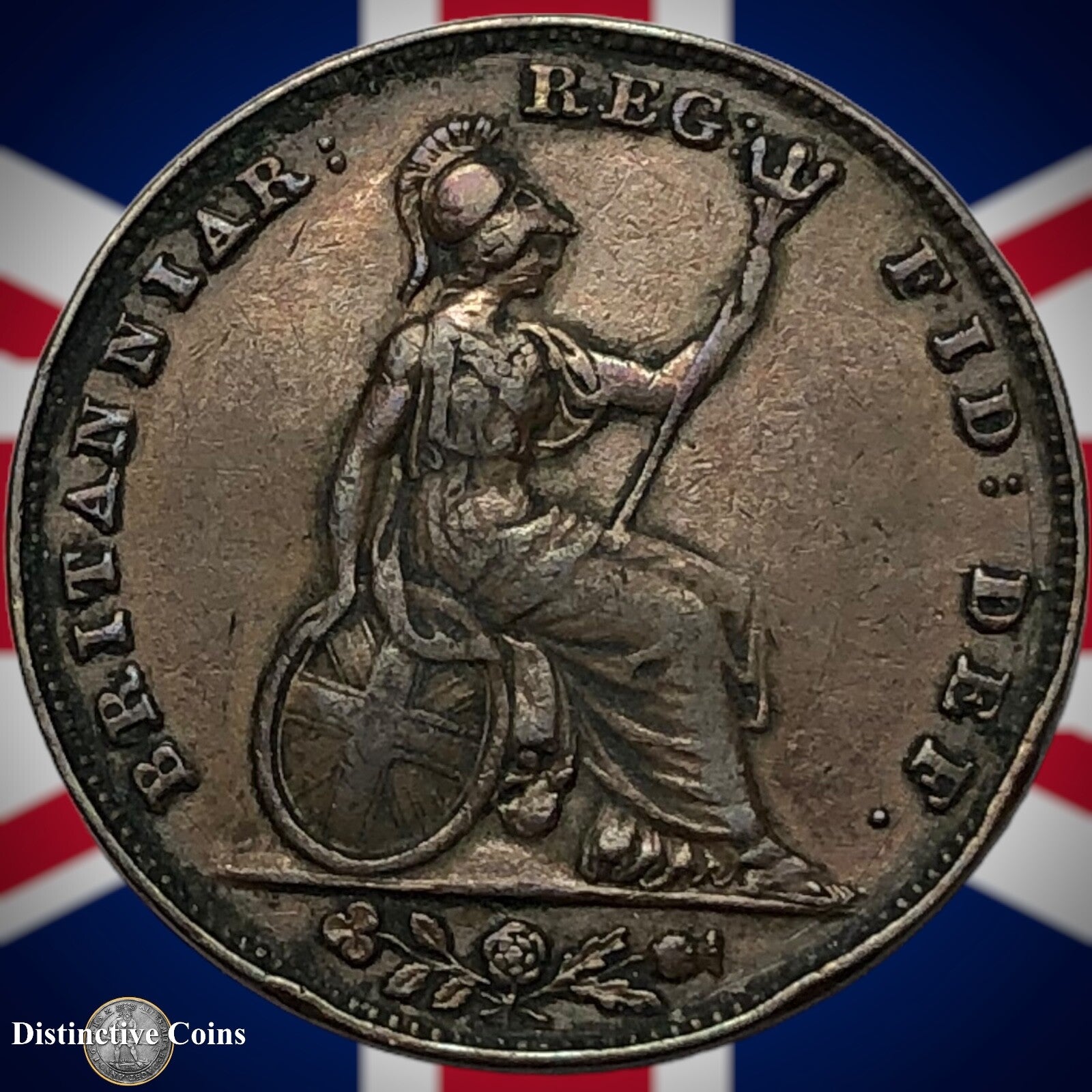 Great Britain 1838 Farthing 1/4d GB3396