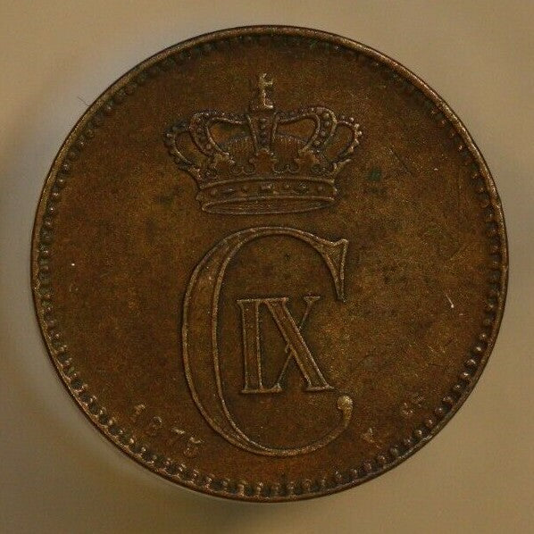 Denmark 1875 2 Ore  A169