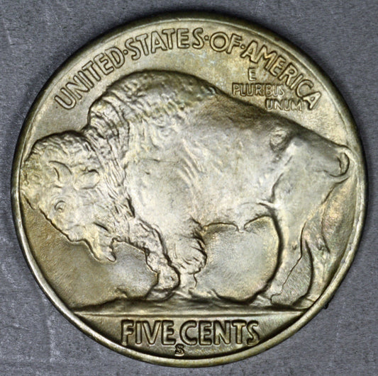 US 1937 S Buffalo Nickel  A3325