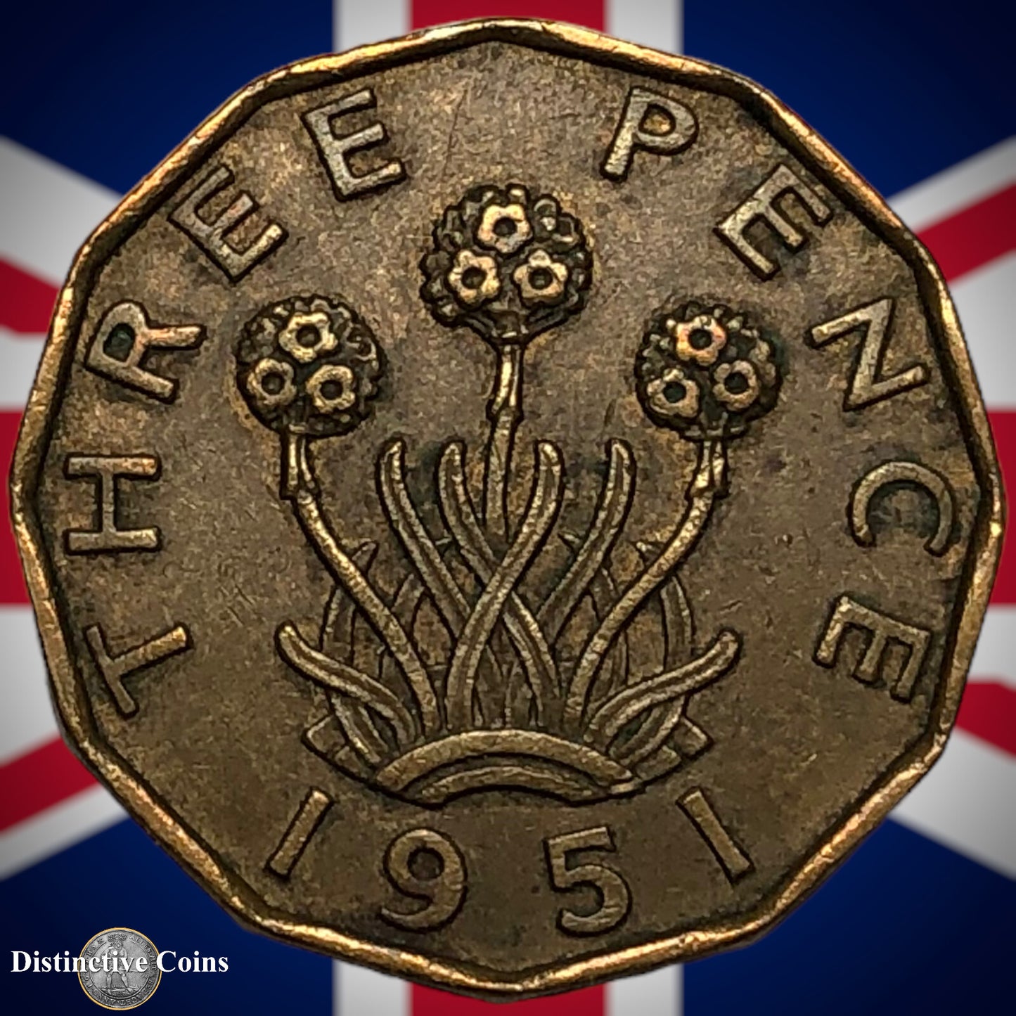 Great Britain 1951 Three Pence GB2503