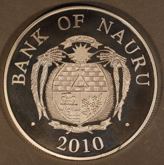 2010 Nauru, Bank of, $10 5th Annv. Pope JohnPaul II Death