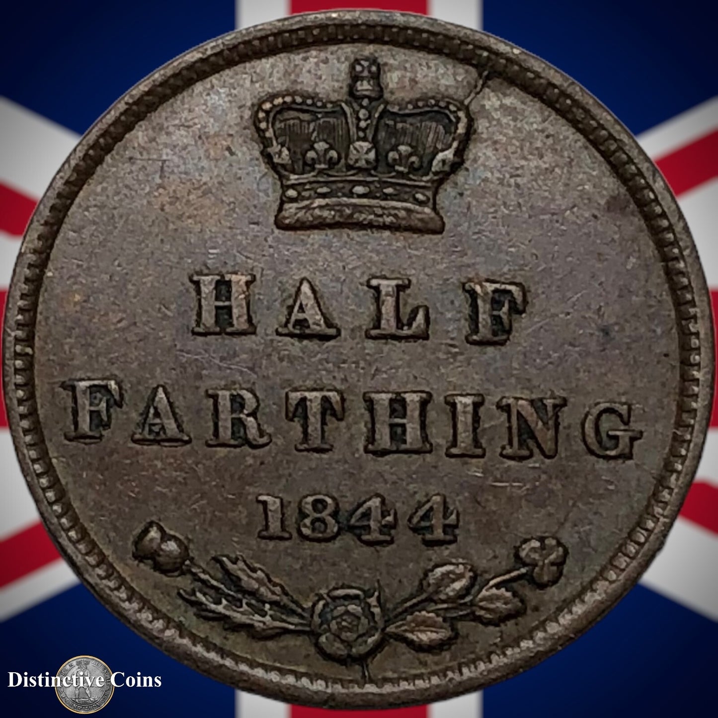 Great Britain 1844 Half Farthing 1/2 Penny GB3119