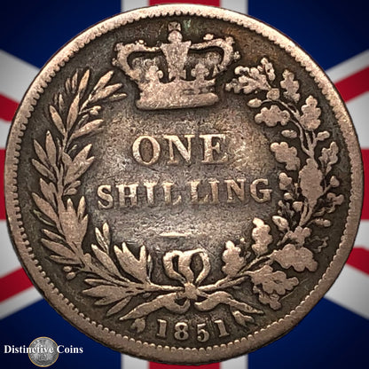 Great Britain 1851 British One Shilling GB0216