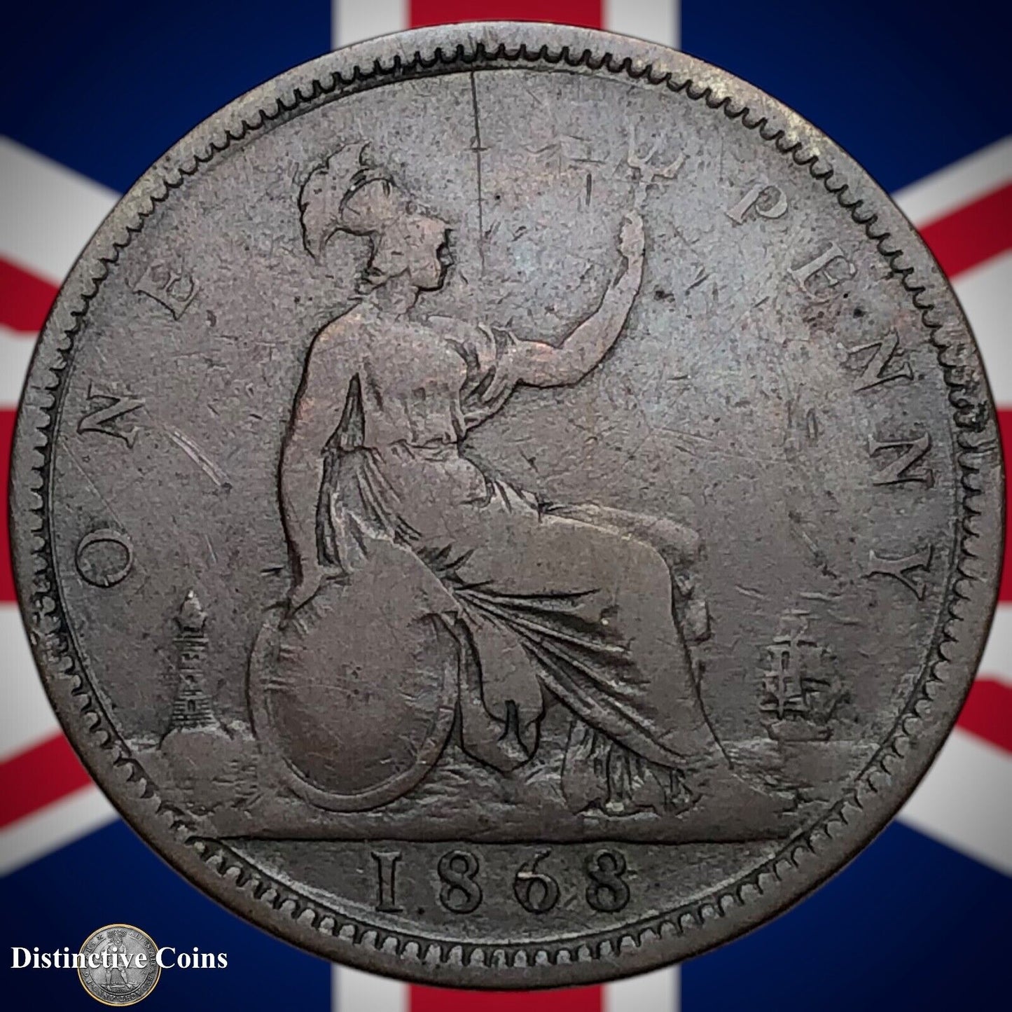 Great Britain 1868 Penny 1d GB6299