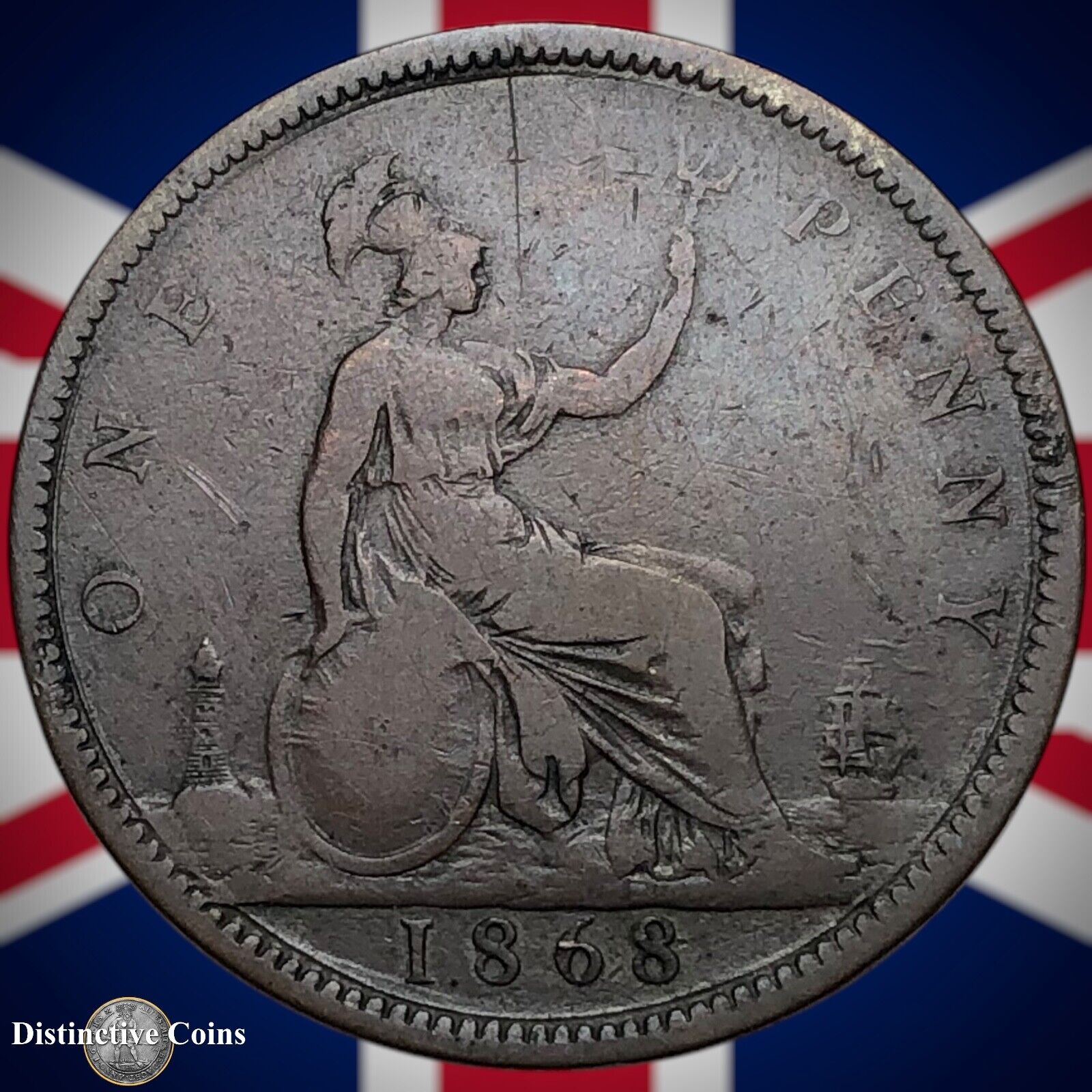 Great Britain 1868 Penny 1d GB6299