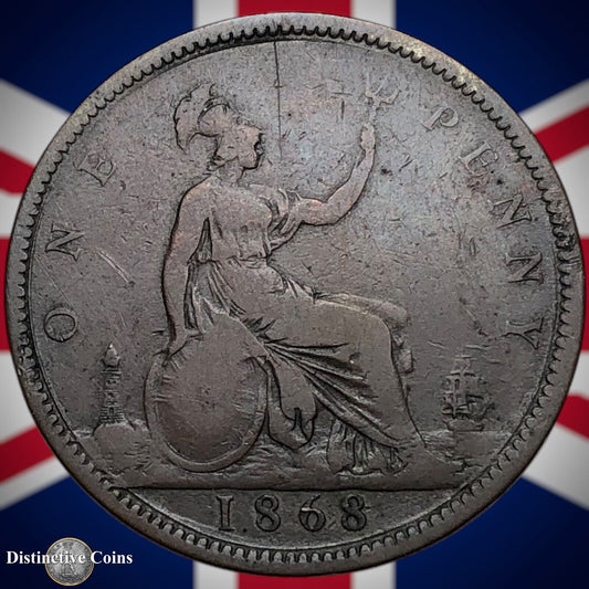 Great Britain 1868 Penny 1d GB6299